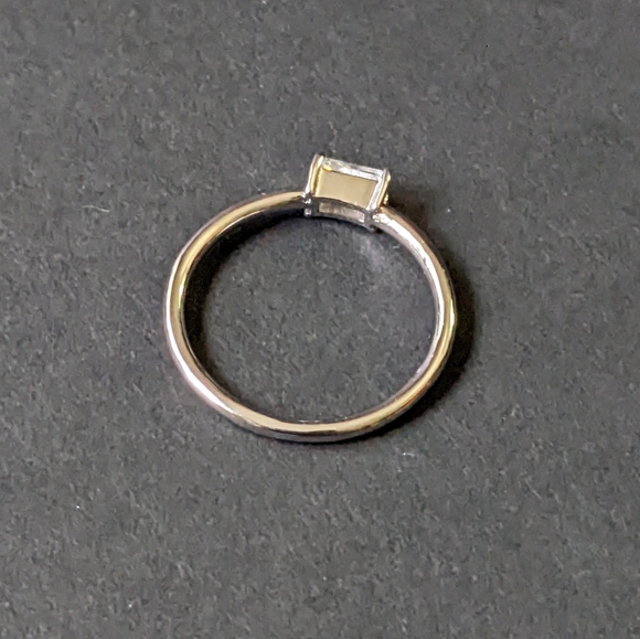 Baguette Lab Diamond CZ Ring 5, 6, Cubic Zirconia - Picture 4 of 7